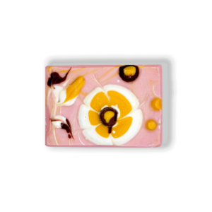 Neo Naturelle Hawaiian Plumeria Soap showcasing a vibrant floral design